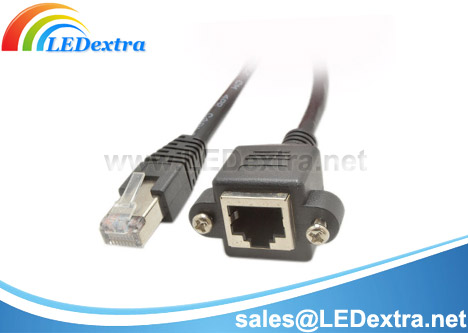 DCC-08 RJ45 CAT5E Panel Mount Network Cable