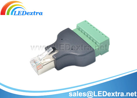 DCC-13 RJ45 Male to 8P Terminal Block