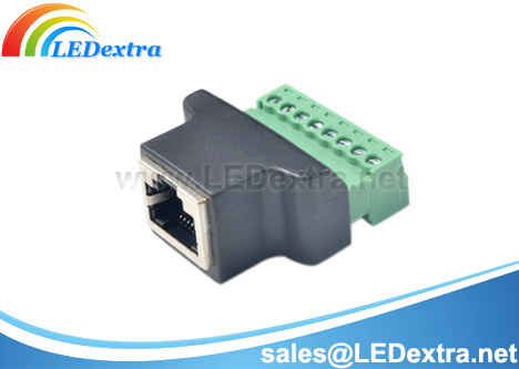 DCC-14 RJ45 Female to 8P Terminal Block